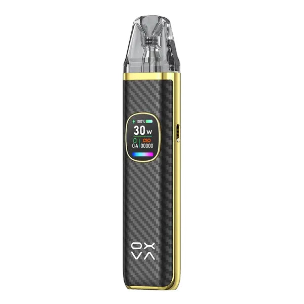 Oxva Xlim Pro V2 vape device with vibrant TFT color display, upgraded features, and longer battery life for enhanced vaping experience.