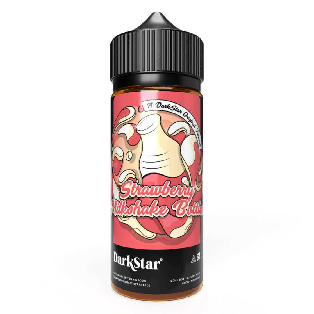 Strawberry Milkshake Bottles - 100ml Short Fill - Sweet Vapes