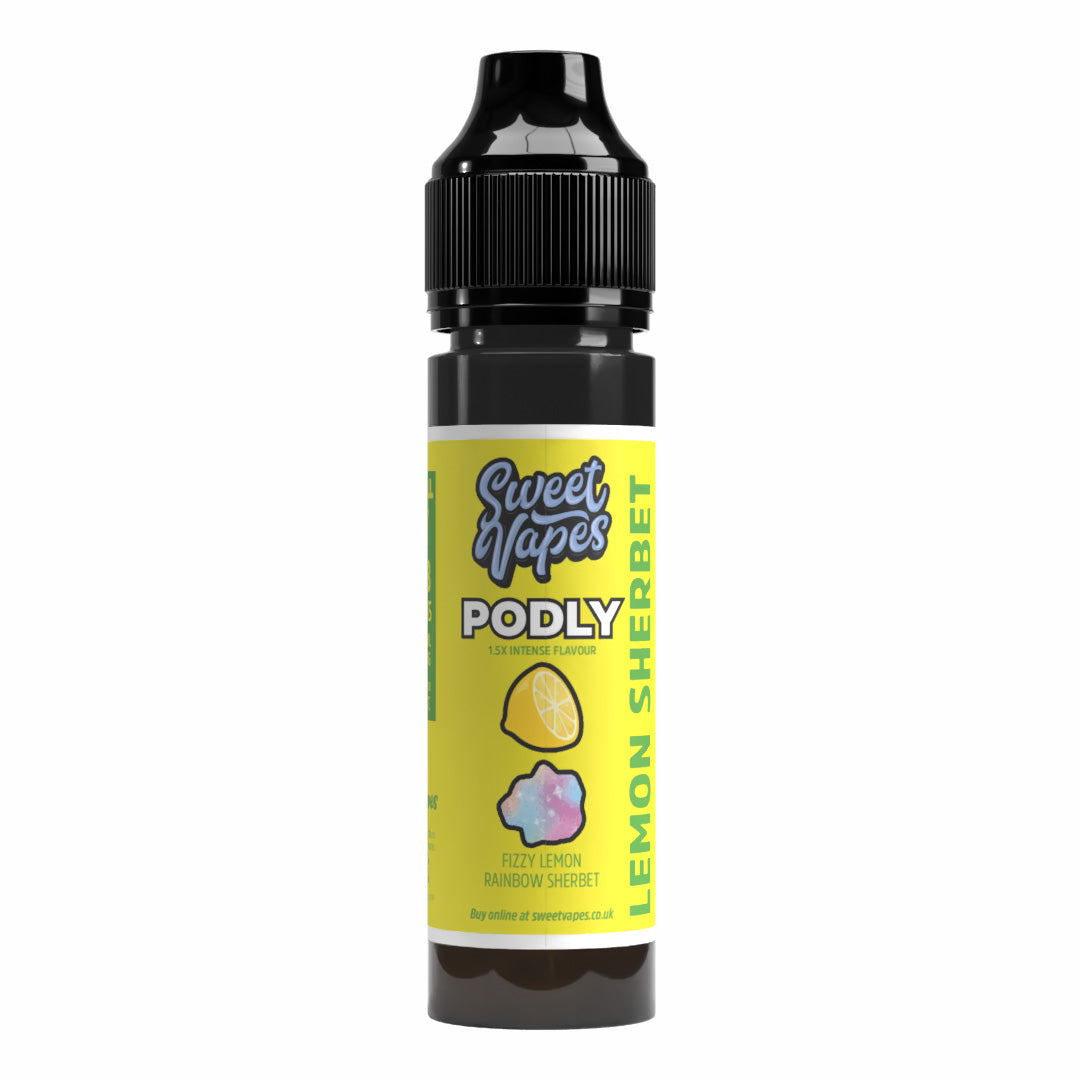 lemon sherbet vape juice Lemon Sherbet PODLY 50/50 Longfill 6mg 8mg 10mg 12mg