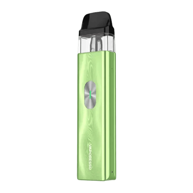 Vaporesso Xros 4 Mini Pod Kit in green with durable aluminium body and advanced Corex 2.0 technology for exceptional flavor.