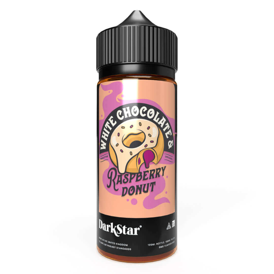 White Chocolate & Raspberry Donut - 100ml Short Fill - Sweet Vapes